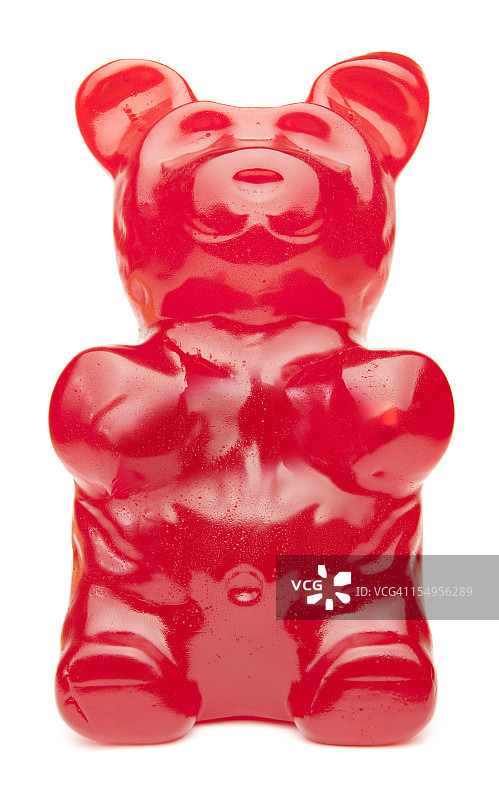 大红小熊软糖图片素材