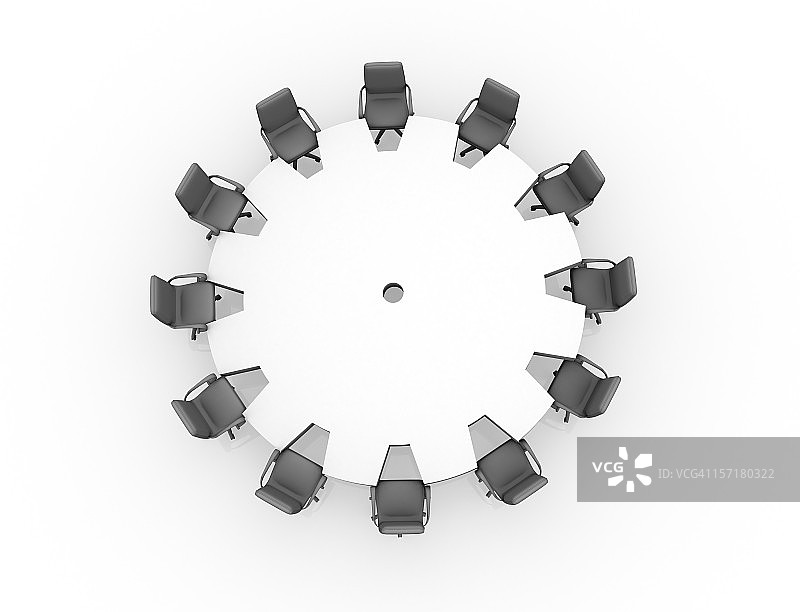 会议桌-概念齿轮图片素材