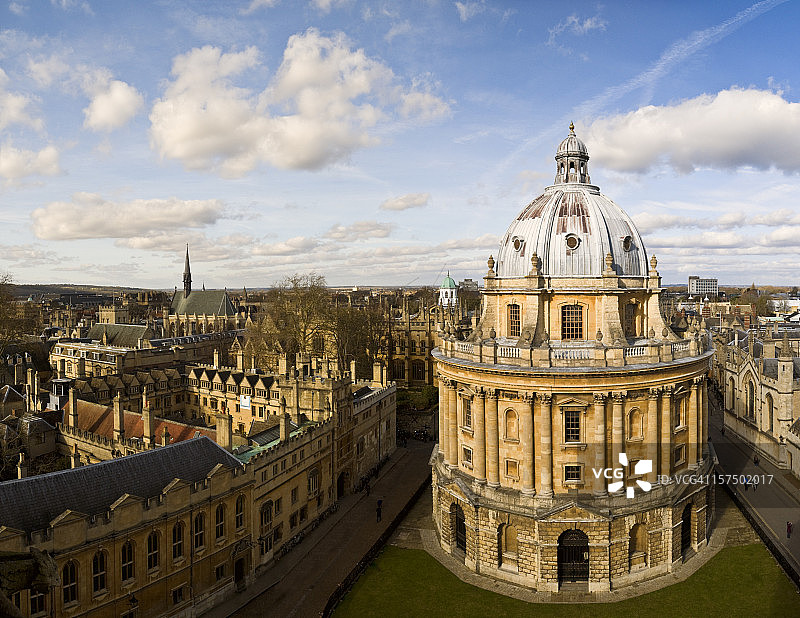牛津大学天际线和拉德克里夫相机图片素材