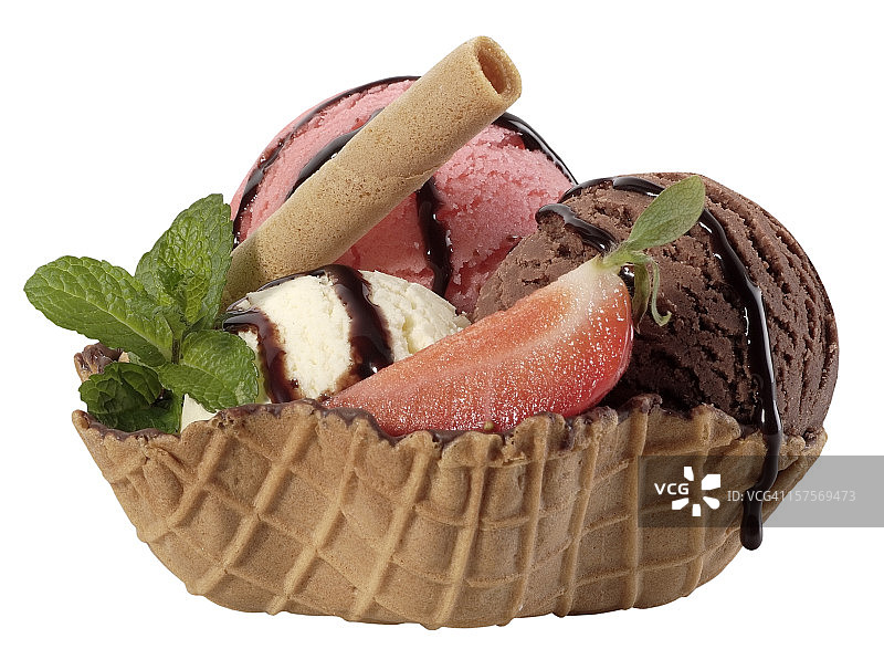威化冰淇淋(夹道)图片素材