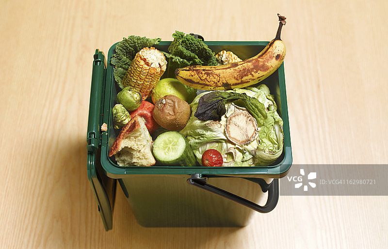 食物垃圾回收堆肥图片素材