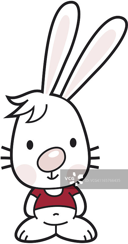 快乐兔/兔子卡通图片素材