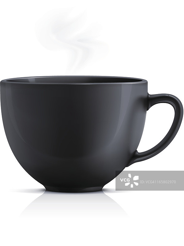 黑色的茶杯图片素材