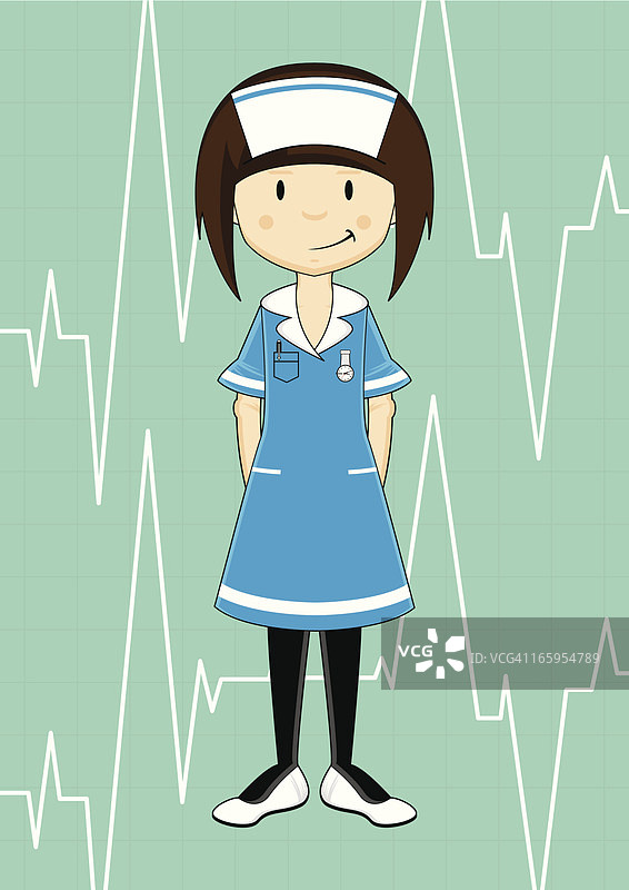 可爱的小护士角色图片素材