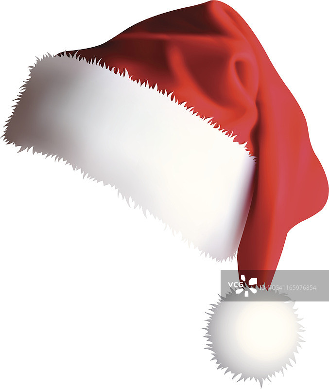 圣诞老人的帽子(矢量+ XXXL jpg)图片素材