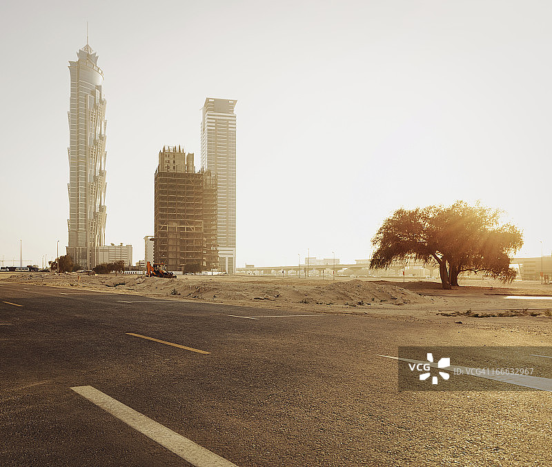 迪拜的摩天大楼图片素材