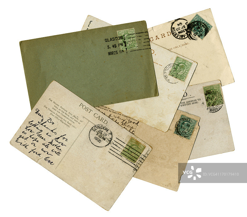 英国爱德华七世时期的邮政历史图片素材