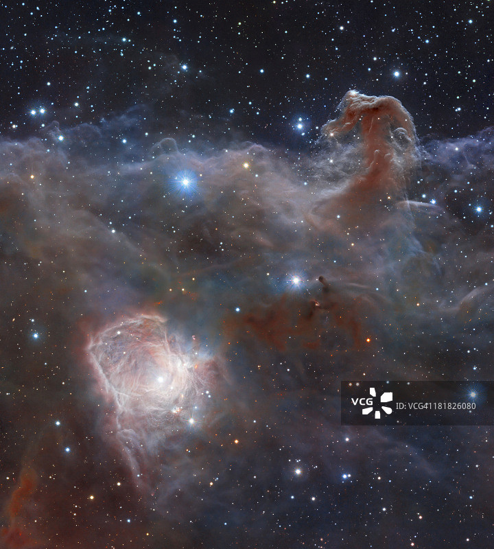 猎户座的恒星形成区域NGC 2024。图片素材