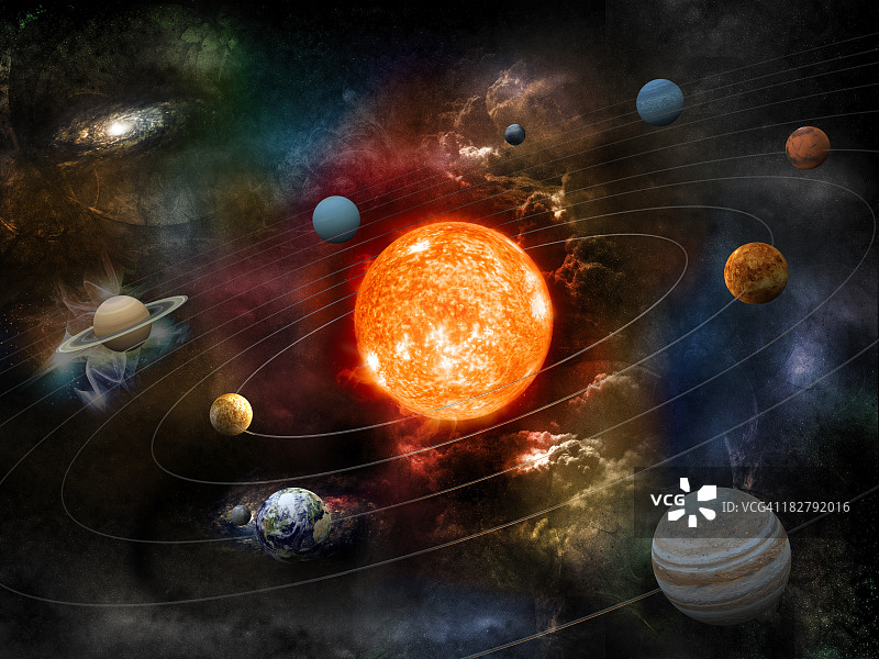 太阳系图片素材