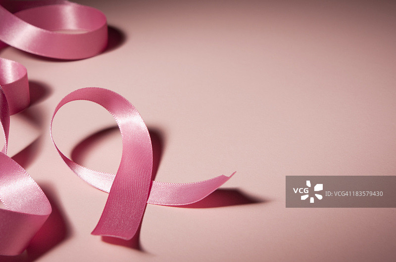 粉色乳腺癌意识带复制空间图片素材
