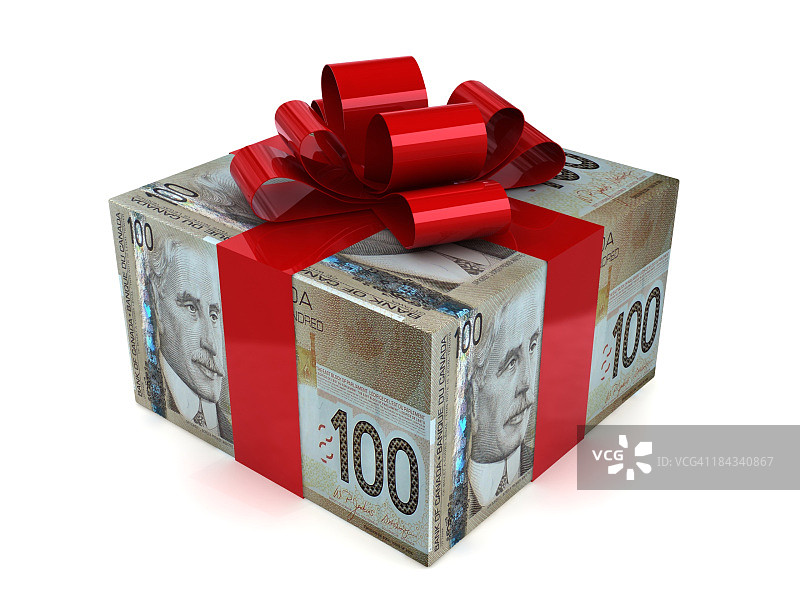 金钱礼物-加拿大元图片素材