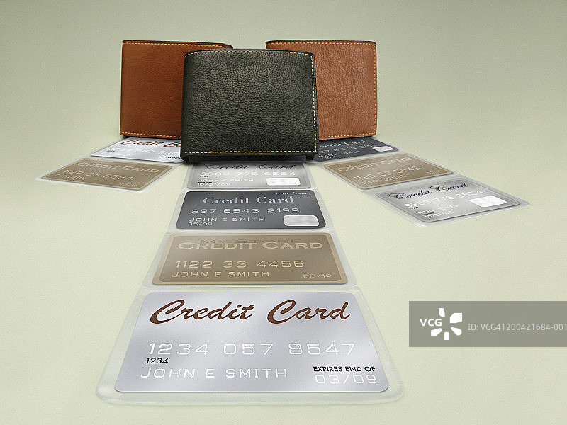 有信用卡的钱包图片素材