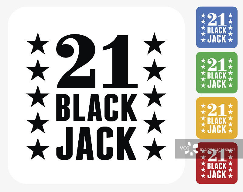 21黑杰克图标平面设计图片素材