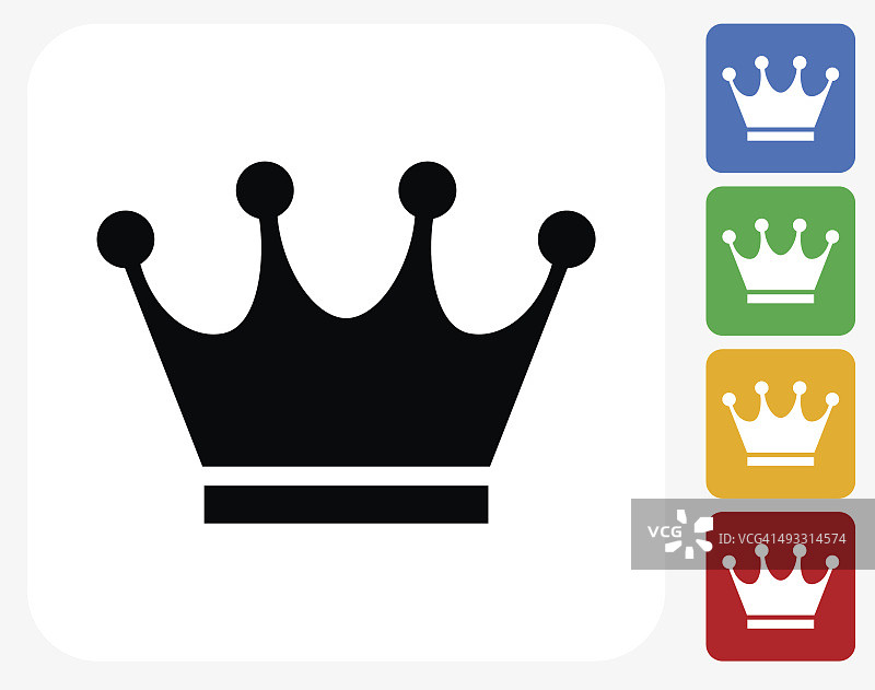 皇冠图标平面设计图片素材