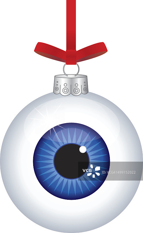 眼球圣诞装饰品图片素材