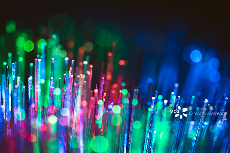 蓝、红、绿光纤光纤图片素材