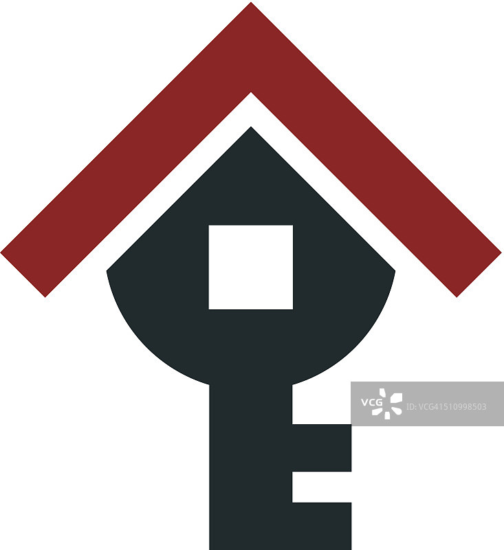 房产家居公寓钥匙为光明未来的标志图标图片素材