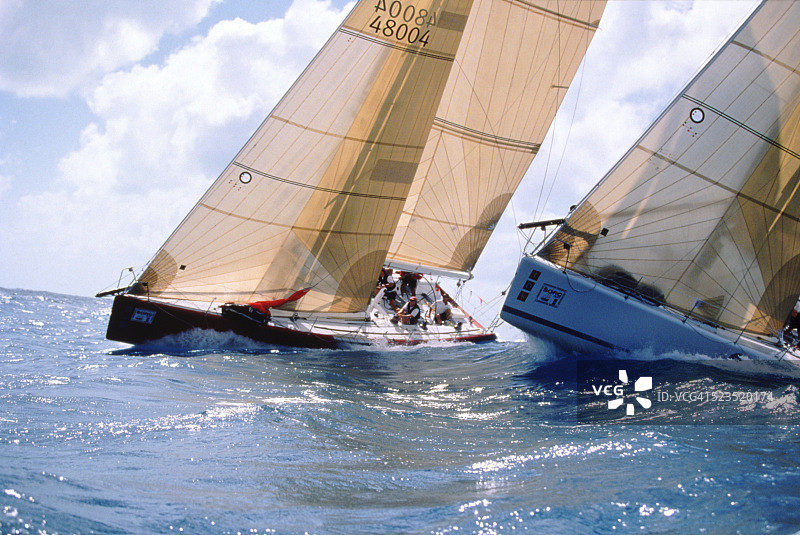 帆船比赛-迈阿密，佛罗里达图片素材