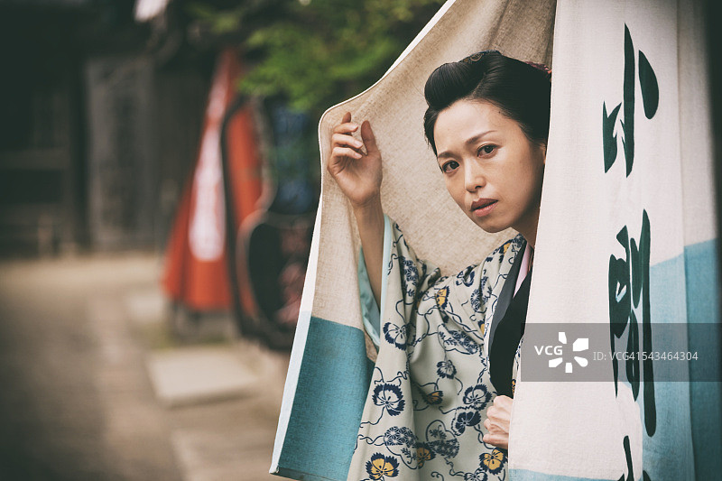 江户时代的日本妇女图片素材