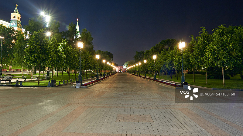 亚历山大花园,莫斯科图片素材