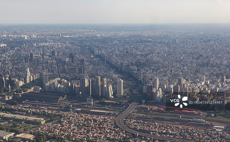 布宜诺斯艾利斯胡里奥大道9号的航空照片图片素材