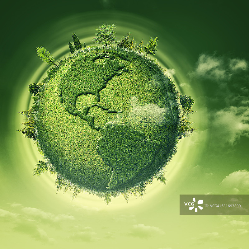绿色的地球图片素材