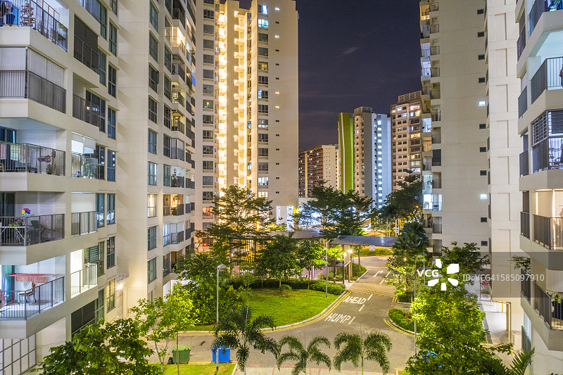 新加坡新建的淡滨住宅区图片素材