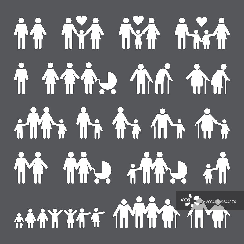 家庭人图标图片素材