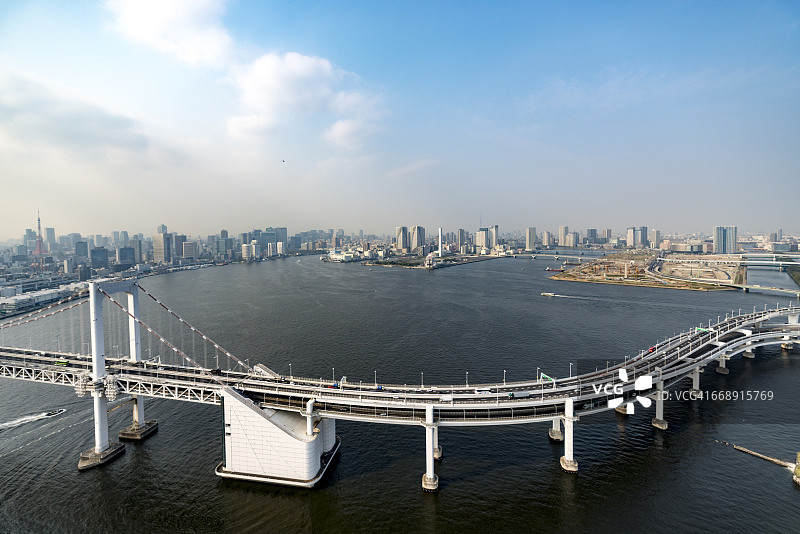 东京彩虹桥的天线图片素材