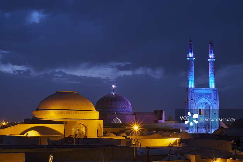 伊朗，雅兹德，周五清真寺图片素材