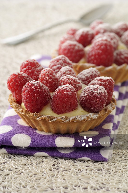 树莓小果馅饼图片素材