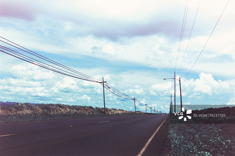 美国，夏威夷，乡村公路图片素材