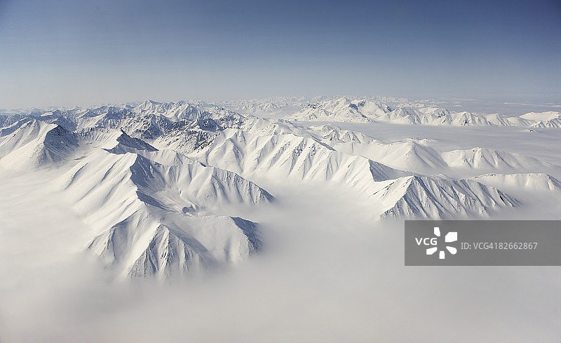 高空的山脉，西伯利亚图片素材