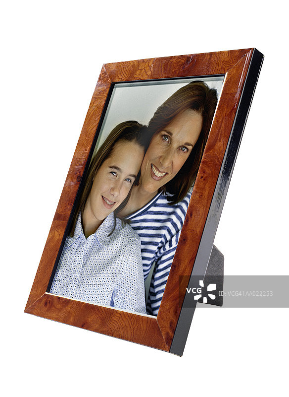 母亲和女儿的相框图片素材