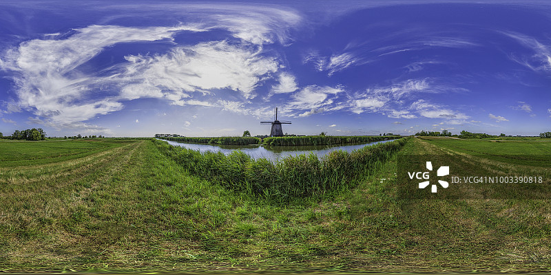荷兰老式风车(360度HDRi全景图)图片素材