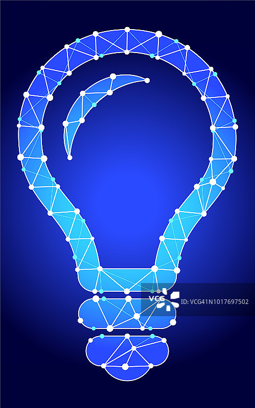 Lightbubl蓝色三角形节点矢量模式图片素材