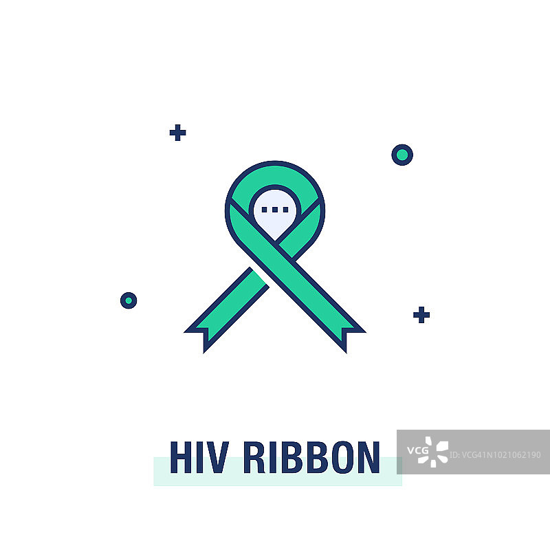 艾滋病毒带图标图片素材
