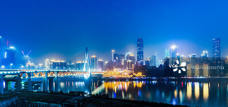 重庆CBD夜景图片素材