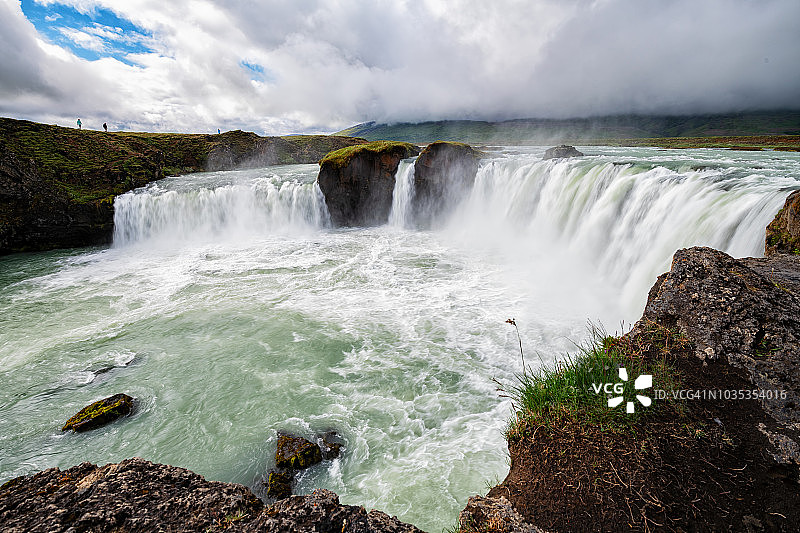 Godafoss是冰岛的一个瀑布。图片素材