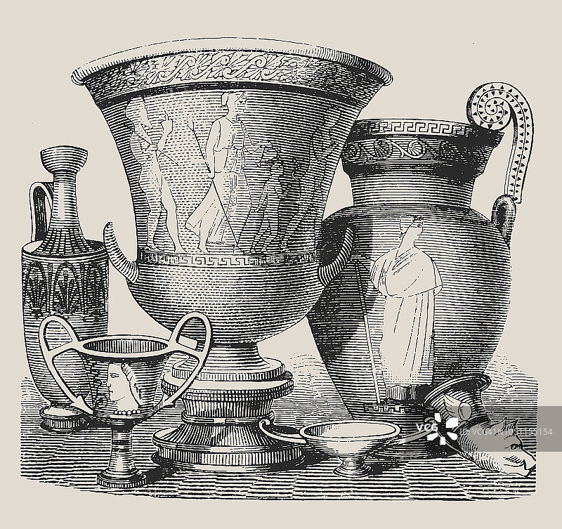古希腊古典时期的器皿图片素材