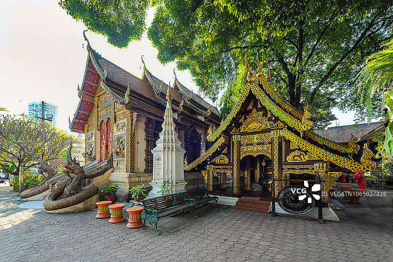 泰国清迈，Wat Ket Karan古塔。图片素材