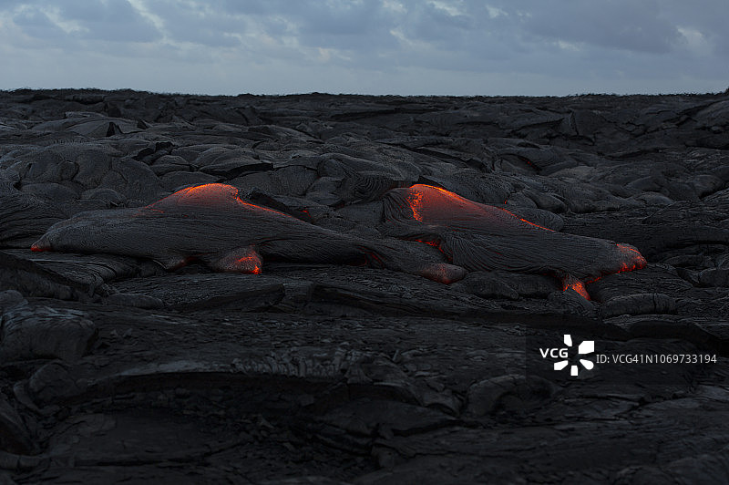 Klauea熔岩流图片素材