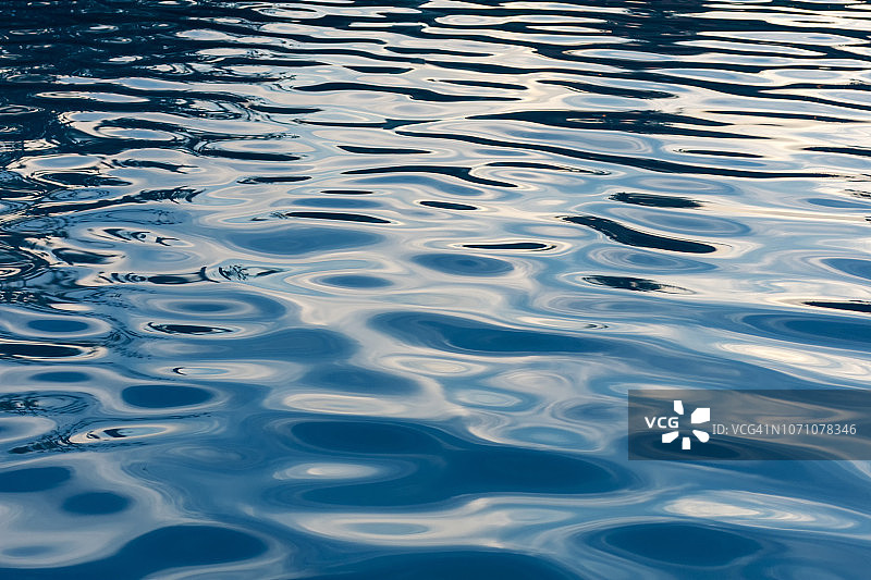 头顶视图的蓝色水面抽象的游泳池图片素材