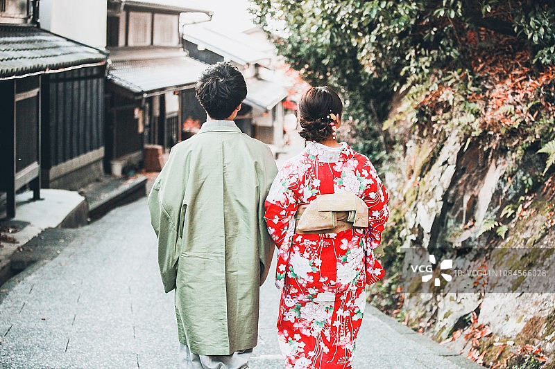 日本夫妇在新年图片素材