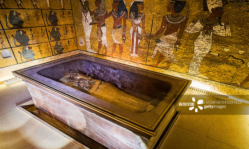 图坦卡蒙墓，卢克索，埃及图片素材