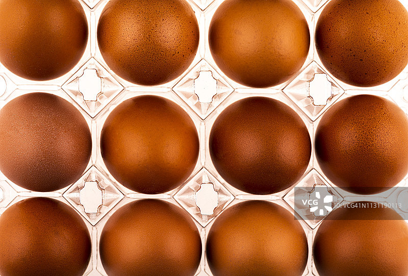 鸡蛋盘上放着棕色的鸡蛋图片素材