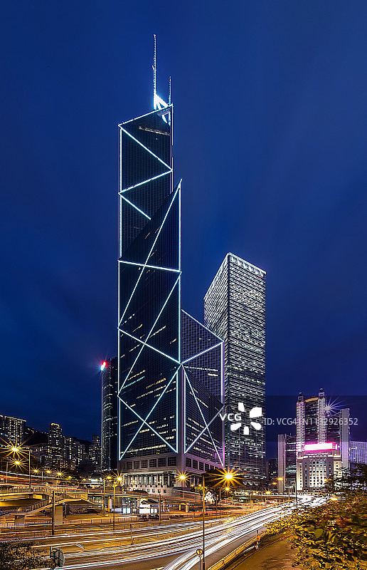 香港中环(中国银行大厦及城市银行大厦)图片素材
