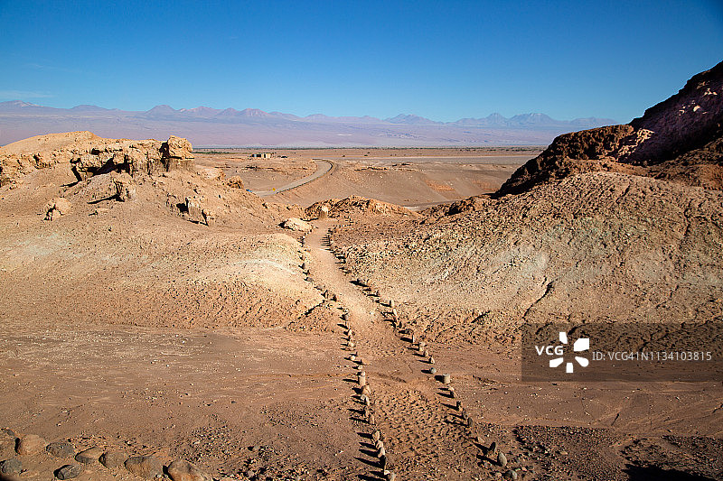 山谷de la la Luna，靠近San Pedro de Atacama, Atacama Desert, Antofagasta Region，南美智利图片素材