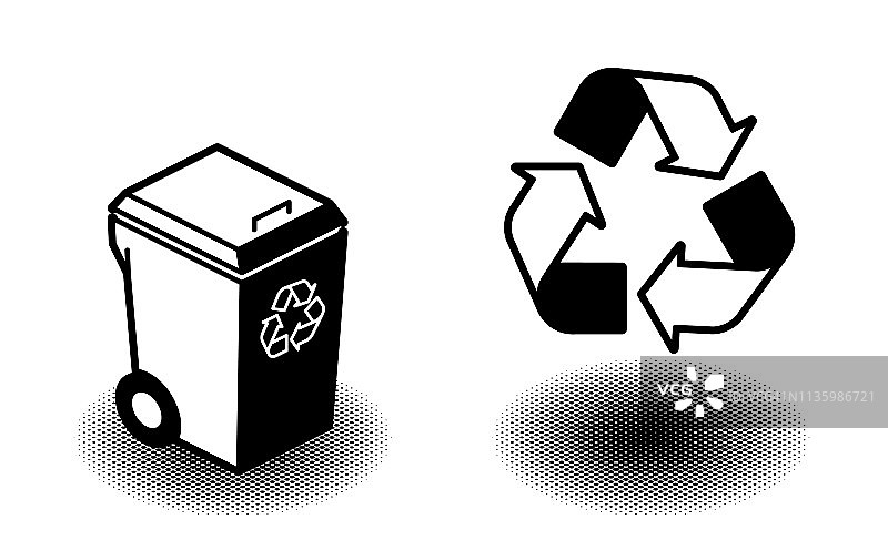 回收站-回收符号图片素材