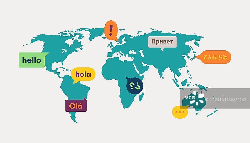 世界地图语言翻译传播图片素材